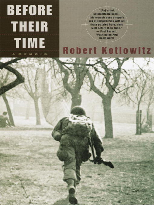 Title details for Before Their Time by Robert Kotlowitz - Wait list